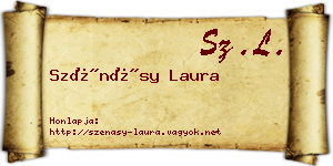 Szénásy Laura névjegykártya